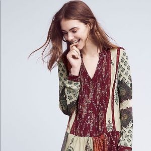 Anthropologie Gwen Boho Shirtdress